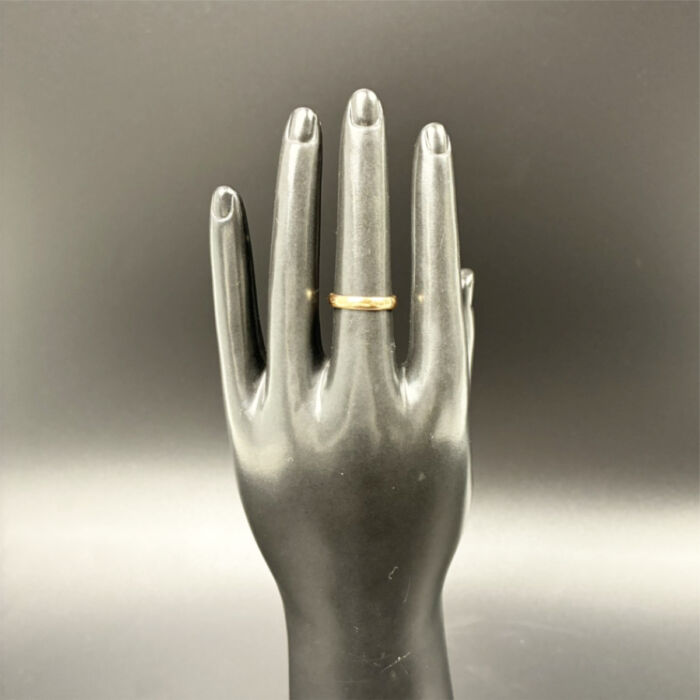 みつわ K18 甲丸 シンプルリング 約2.5g イエローゴールド 750 レディース アクセサリー 指輪 装飾 MITSUWA 買35000