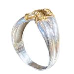 PT900_K18 金プラチナコンビリング 指輪 24000円