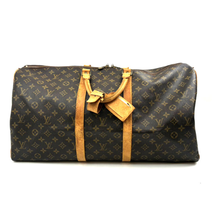 LV ルイヴィトン モノグラム キーポル55 M41424 ボストンバッグ 旅行鞄 かばん 大容量 ヴィンテージ LOUIS VUITTON 買15000