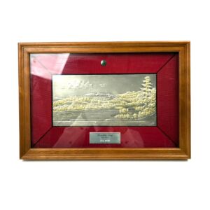 長谷川 和幸 作 彫金画 Monthly Cup 2nd Place Jun.2005 インテリア 絵画 飾り 美術品 アート 額縁入り ヴィンテージ 買2000