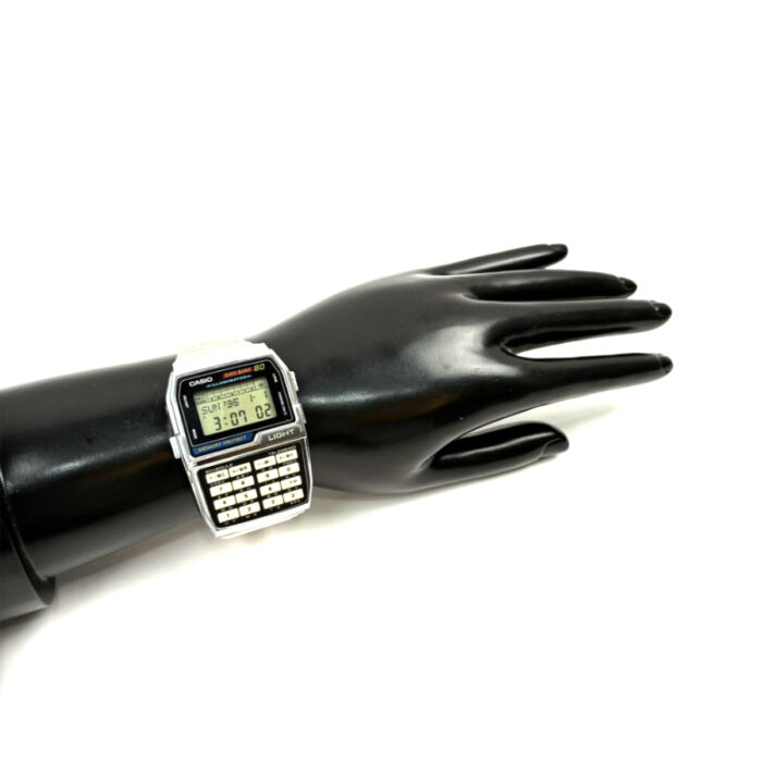 カシオ データバンク 80 DBC-810 クォーツ QZ デジタル メンズ腕時計 SS ステンレス DATA BANK 稼働 CASIO 買2000