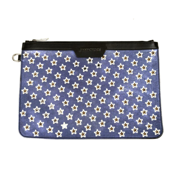 ジミーチュウ 型抜き星柄 クラッチバッグ レディース 鞄 かばん セカンドバッグ スタースタッズ ファッション JIMMY CHOO 買5000