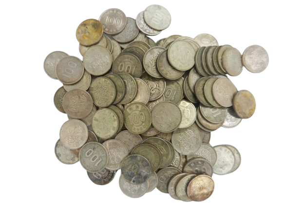 20261020、【銀貨】東京オリンピック100円、鳳凰100円、稲100円(36000円買取)