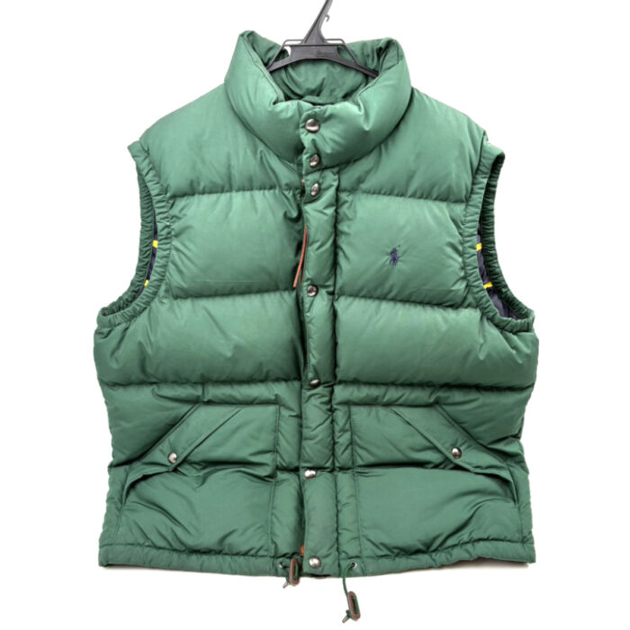 ポロ ラルフローレン ダウンベスト グリーン系 POLO RALPH LAUREN 買1500